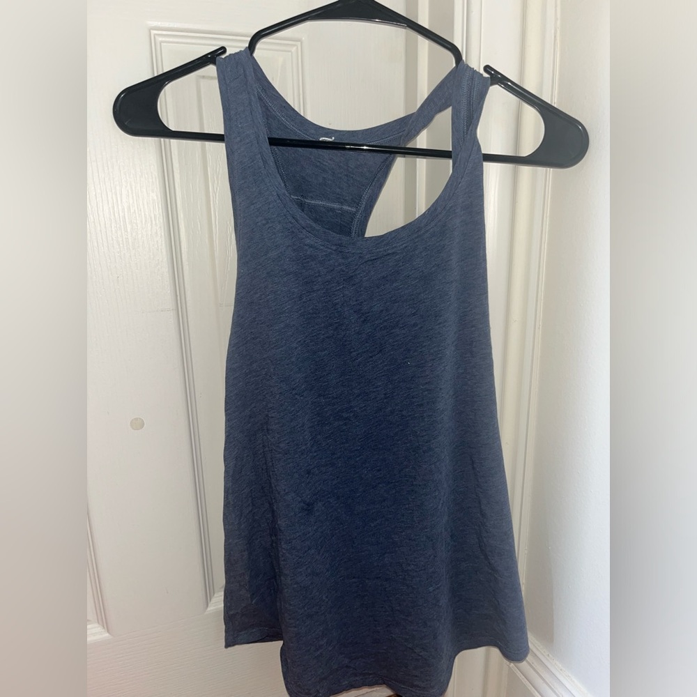 Lululemon Loose Fit Tank Size 4-6 Blue/Grey